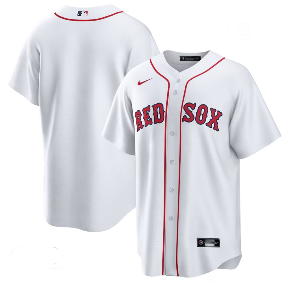 Nike Men's Boston Red Sox Nike White Home Replica Team Jersey